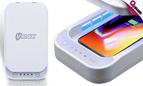 2-in-1 Sterilizer & Wireless Phone Charger!